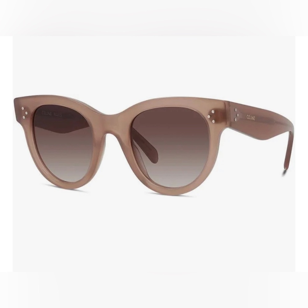 Celine CL4003IL Taupe Rounded Cat-Eye Sunglasses